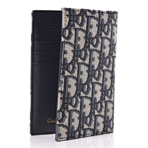 dior passeport|CHRISTIAN DIOR Oblique Passport Holder Blue .